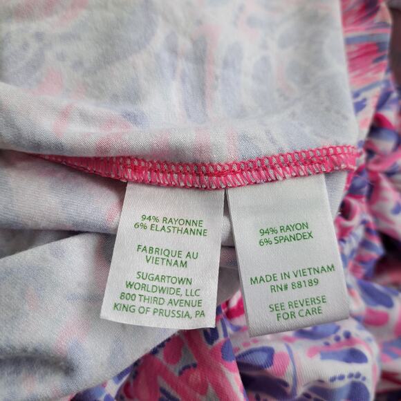 Lilly Pulitzer MORIAH Midi Maxi Dress Raz Berry Sea You Soon Lilac Pink Small - Picture 9 of 10